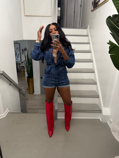 Safari Bae Denim Jumpsuit