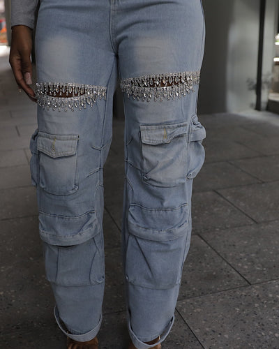 Bedazzle Cargo jeans