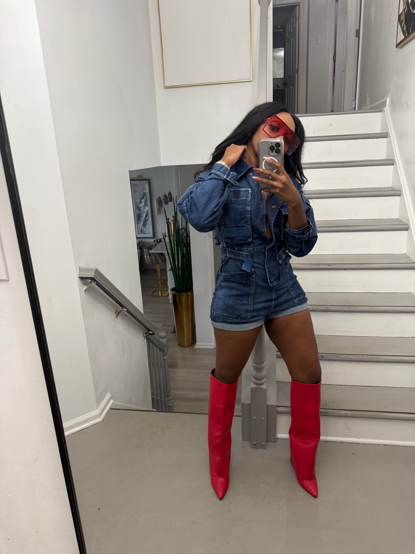 Safari Bae Denim Jumpsuit