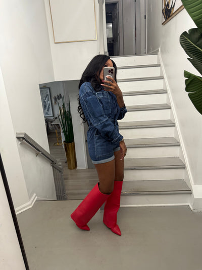 Safari Bae Denim Jumpsuit