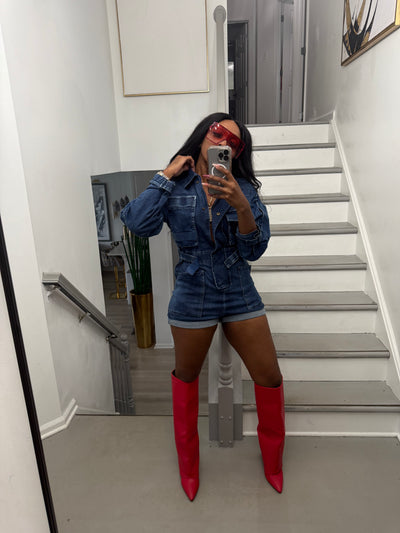 Safari Bae Denim Jumpsuit