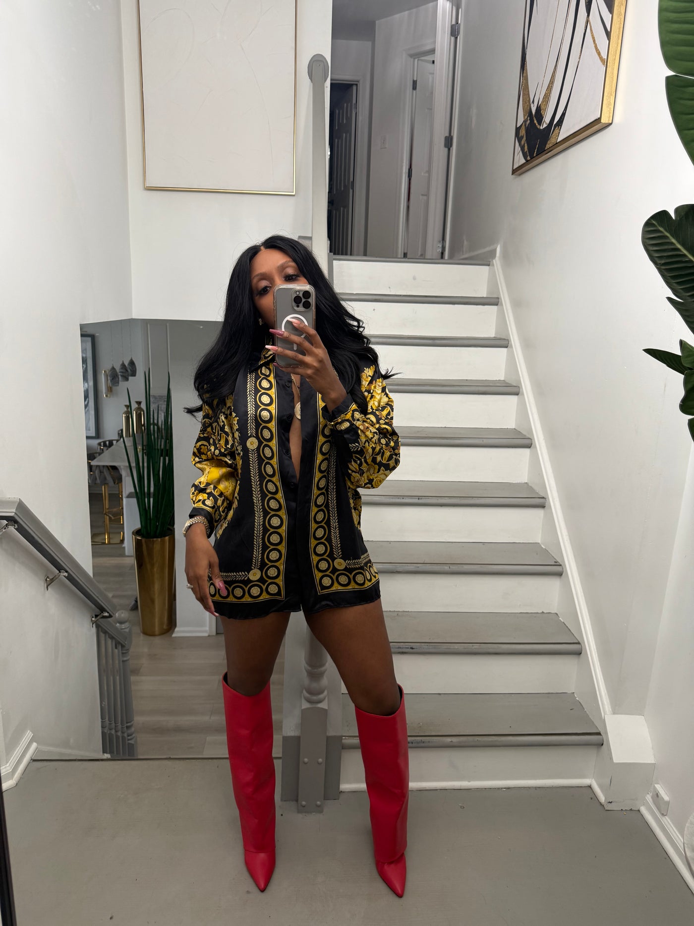 Royalty Silk Button Up