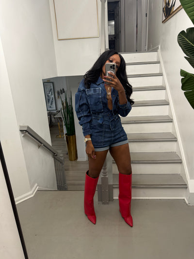 Safari Bae Denim Jumpsuit