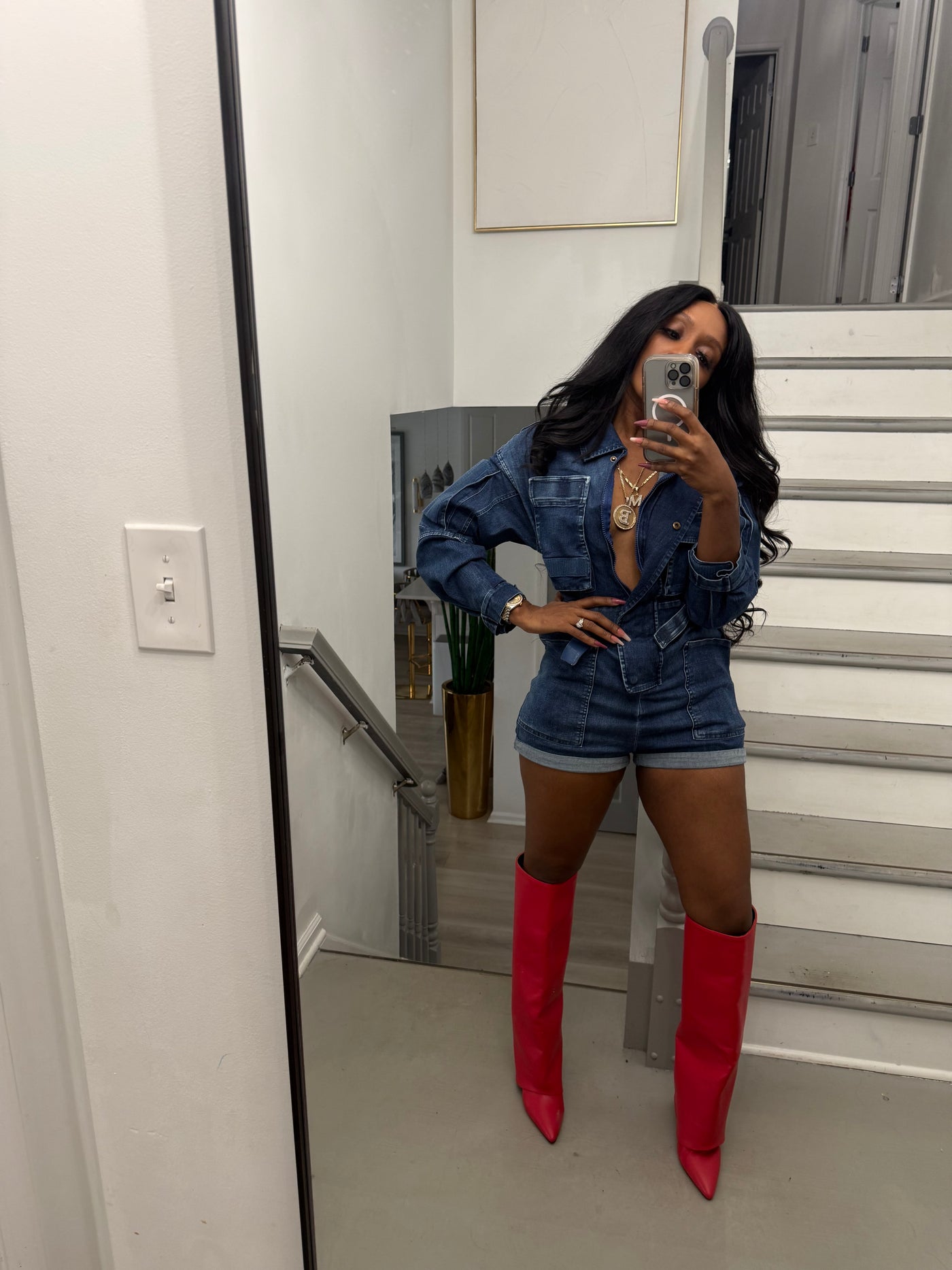 Safari Bae Denim Jumpsuit