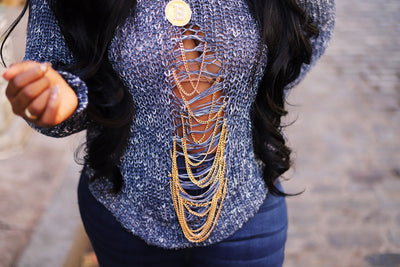 Chained and Linked Sweater
